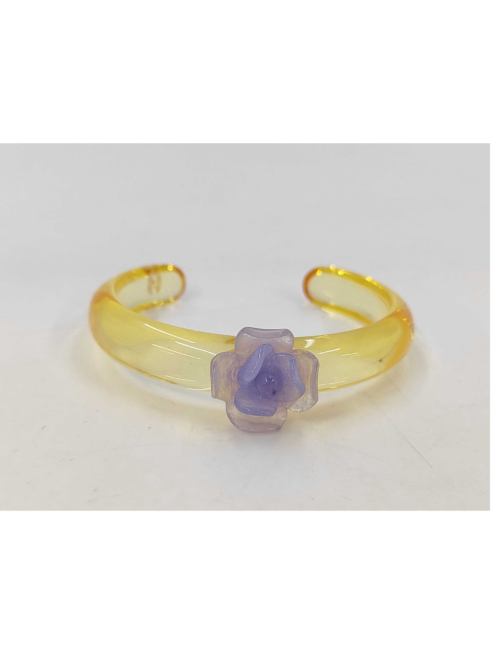 Chanel Camellia Resin Cuff Bracelet